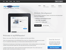 Tablet Screenshot of myphpmaster.com